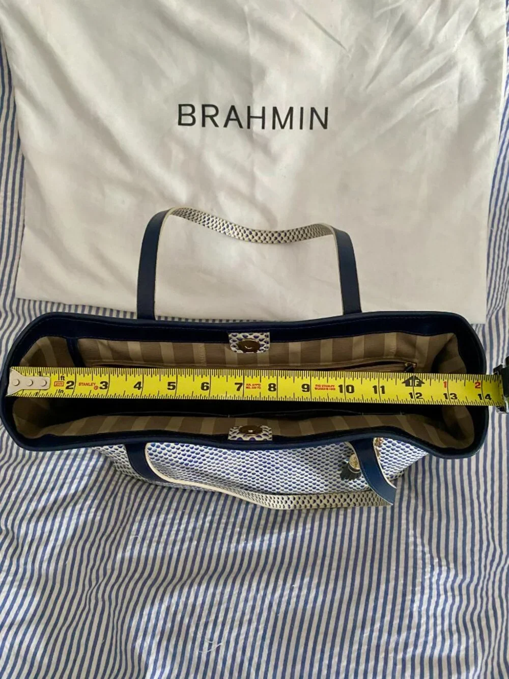 Brahmin Anytime expanded leather tote